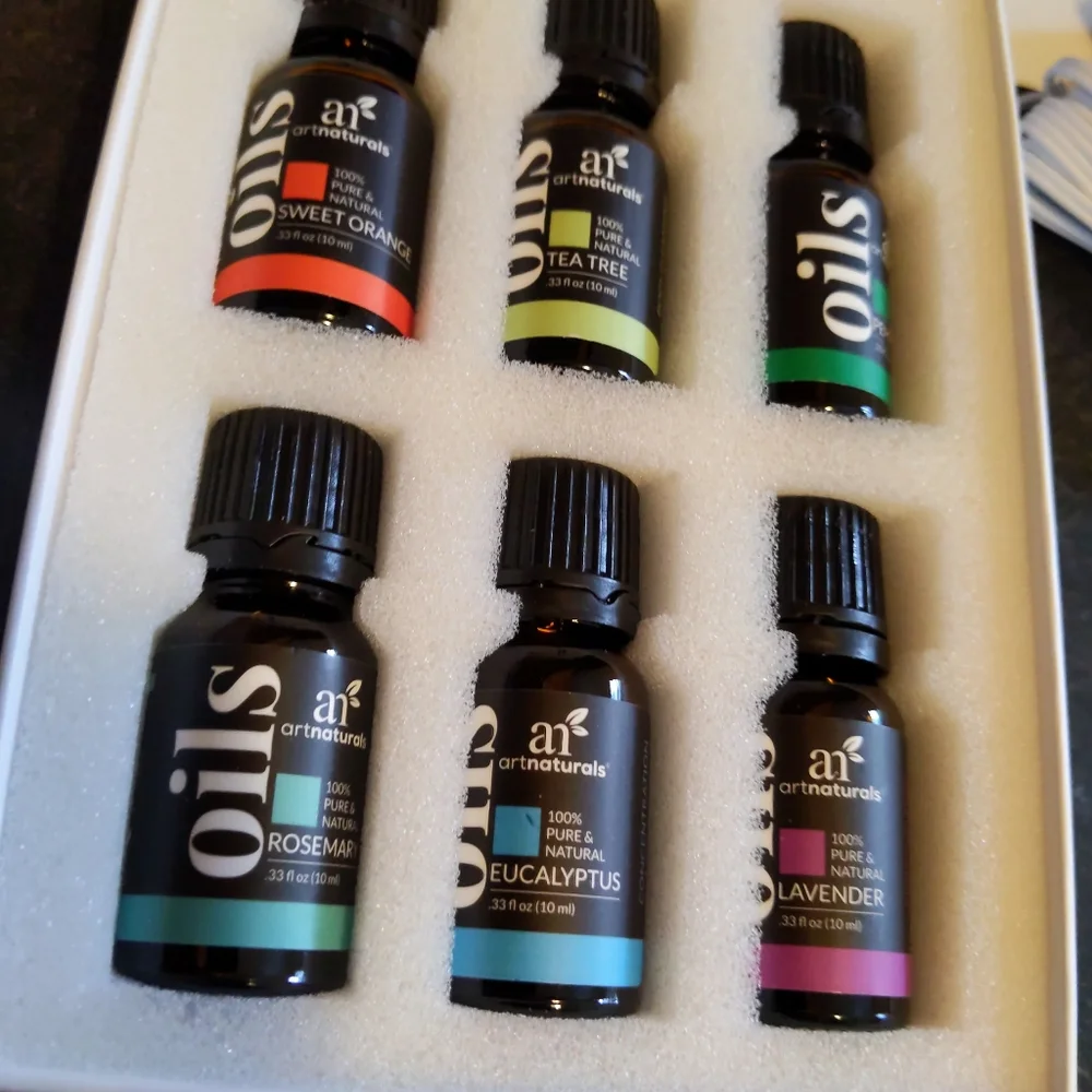 ART NATURALS OIL DIFFUSER + 6 ESSENTIAL OIL BUNDLE